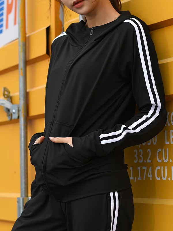 Buzo deportivo Mujer Negro